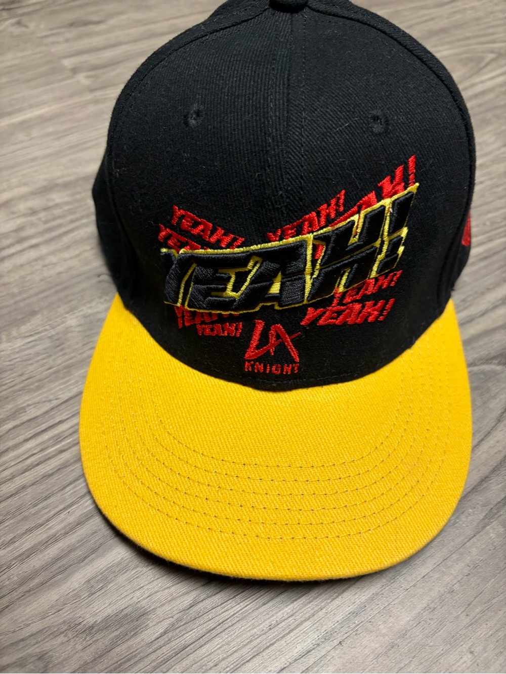WWE LA Knight 'Yeah!' Embroidered Snapback Hat